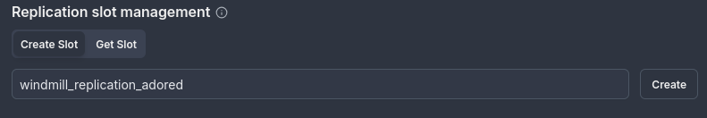 Creating Replication Slot Example Creating Replication Slot Example
