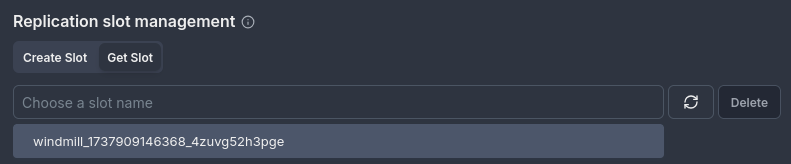 Retrieving Replication Slot Example Retrieving Replication Slot Example